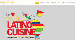 Desktop Screenshot of latinofoodshow.com