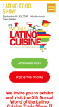 Mobile Screenshot of latinofoodshow.com